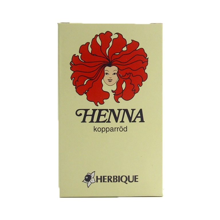 Herbique Henna pulver kopparröd - 125g